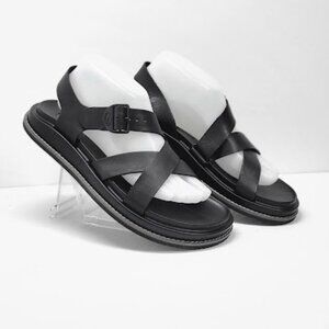 CHACO WOMEN'S townes straps black leather sandals Size 9 NEW